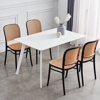 kaufen Stackbare Rattan Speisesaal Kunststoffstühle Kunststoff Outdoor Speisestühle für Bankette Online-Herstellung