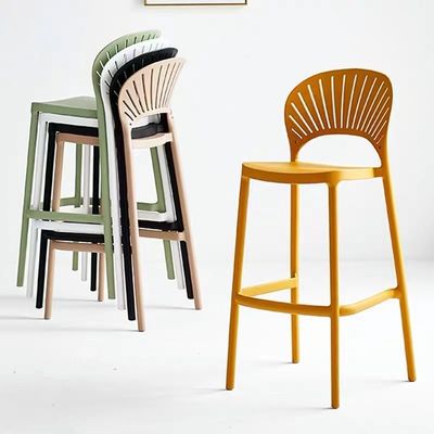 kaufen OEM ODM geformte Kunststoff-Schaustuhl Orange Schwarz Kunststoff-Schaustuhl Online-Herstellung