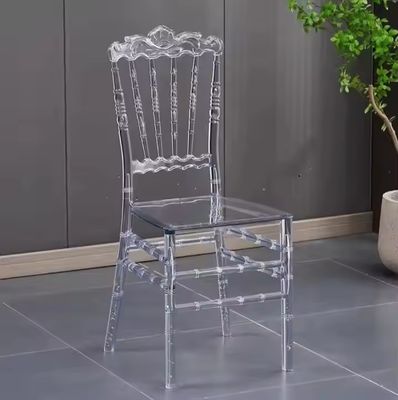 kaufen Zeitgenössische Stapelbare Chiavari Stühle PC Kunststoff Kristall Chiavari Stühle Online-Herstellung