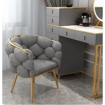 kaufen Samt Tufted Esszimmerstühle Verstellbare Beige Polstered Esszimmerstühle Online-Herstellung