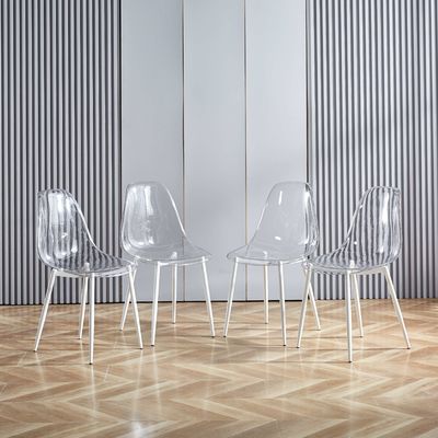 kaufen Schlafzimmer klare Lucite Esszimmerstühle Comedores transparente Esszimmerstühle Online-Herstellung