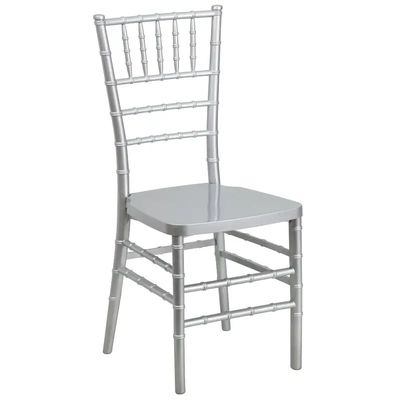 Weiße Chiavari-Stühle aus Kunststoff Moderne Bankettstühle Hotelmöbel