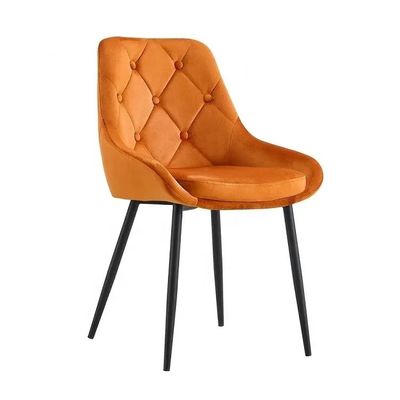 Komfortable und langlebige Wohnzimmermöbel Stoff Samt Esszessel Produktgröße 560*560*840mm