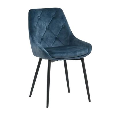 Blau gepolsterte Samt-Esstühle Schlafzimmer Samt gepolsterte Esstühle