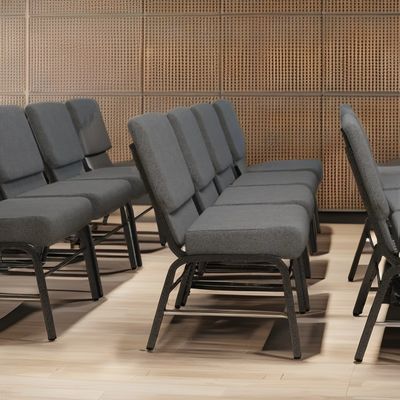 Metallstapelfächer, moderner Kirchenstuhl für Theater